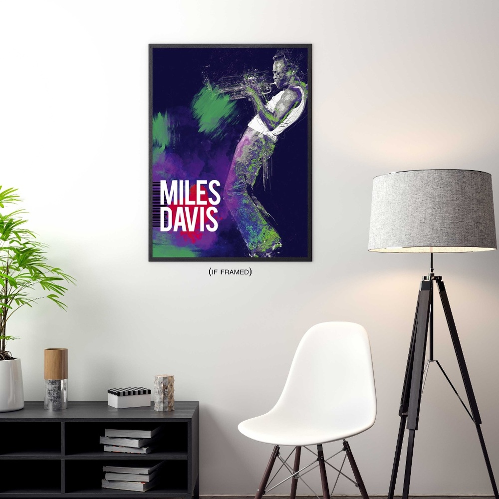 Miles Davis Poster Music Art Print (18x24)